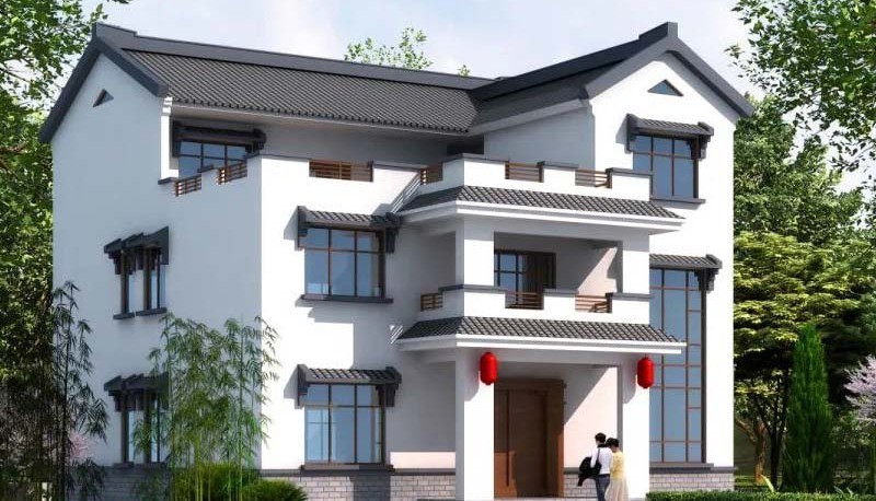 哈密新中式三层别墅设计，公共空间宽敞更显大气